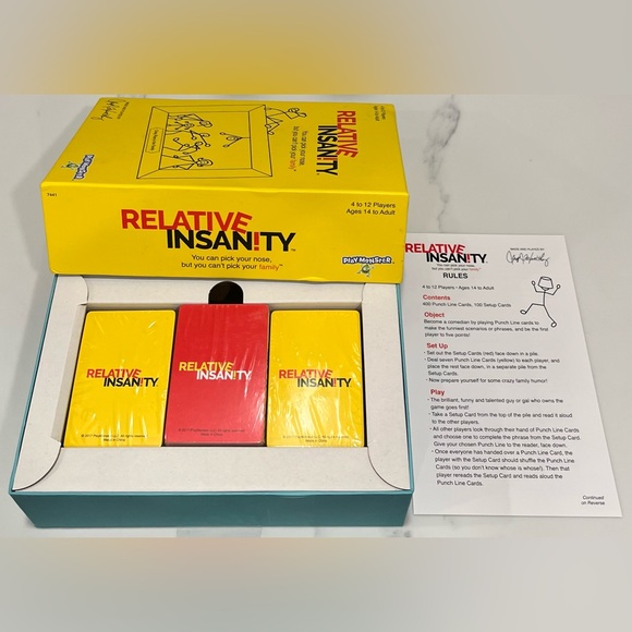 Relative Insanity party card game, featuring Jeff Foxworthy. New/Sealed* - Picture 3 of 6